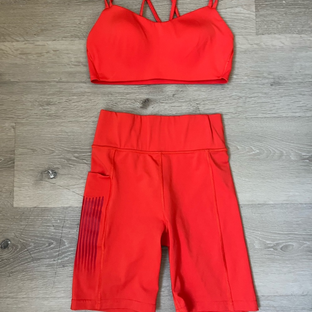 Savage X Fenty Red Activewear Set